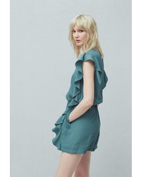 Зеленый комбинезон с шортами от Mango