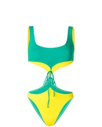 Зеленый купальник с вырезом от Sian Swimwear