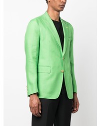 Мужской зеленый льняной пиджак от Tagliatore