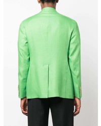 Мужской зеленый льняной пиджак от Tagliatore