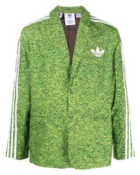 Мужской зеленый пиджак с принтом от adidas