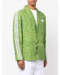 Мужской зеленый пиджак с принтом от adidas
