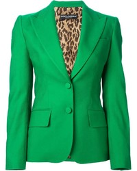 Женский зеленый пиджак от Dolce & Gabbana