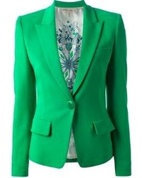 Женский зеленый пиджак от Emilio Pucci