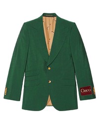 Мужской зеленый пиджак от Gucci