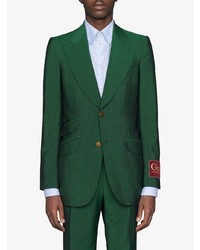 Мужской зеленый пиджак от Gucci