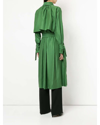 Женский зеленый плащ