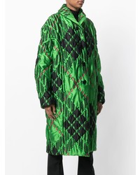 Женский зеленый пуховик с принтом от Marni