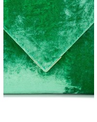 Зеленый сатиновый клатч от Tyler Ellis