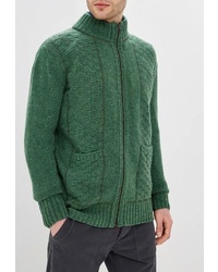 Мужской зеленый свитер на молнии от Elijah & Sims