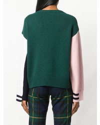 Женский зеленый свитер с v-образным вырезом от MRZ