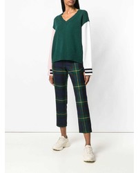 Женский зеленый свитер с v-образным вырезом от MRZ