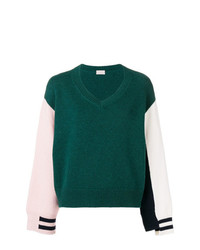 Женский зеленый свитер с v-образным вырезом от MRZ