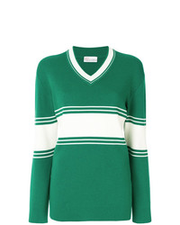 Женский зеленый свитер с v-образным вырезом от RED Valentino