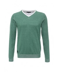 Мужской зеленый свитер с v-образным вырезом от Top Secret