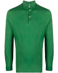 Мужской зеленый свитер с воротником поло от Mp Massimo Piombo