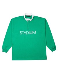 Мужской зеленый свитер с воротником поло от Stadium Goods