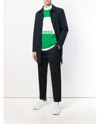 Мужской зеленый свитер с круглым вырезом с принтом от Valentino