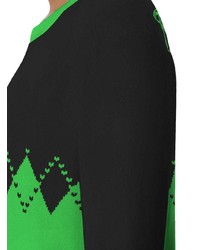 Женский зеленый свитер с круглым вырезом с принтом от Opening Ceremony