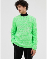 Мужской зеленый свитер с круглым вырезом от ASOS DESIGN