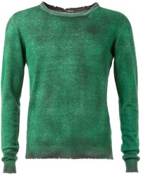 Мужской зеленый свитер с круглым вырезом от Avant Toi