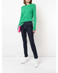 Женский зеленый свитер с круглым вырезом от Barrie