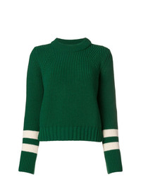 Женский зеленый свитер с круглым вырезом от Baum Und Pferdgarten