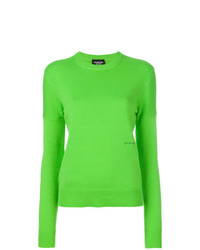 Женский зеленый свитер с круглым вырезом от Calvin Klein 205W39nyc