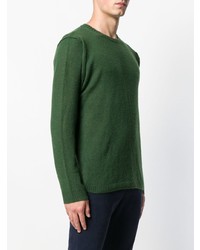 Мужской зеленый свитер с круглым вырезом от Closed