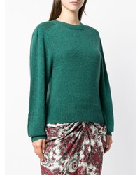 Женский зеленый свитер с круглым вырезом от Isabel Marant