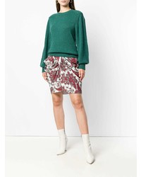 Женский зеленый свитер с круглым вырезом от Isabel Marant