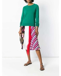 Женский зеленый свитер с круглым вырезом от Equipment