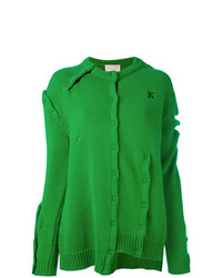 Женский зеленый свитер с круглым вырезом от Christopher Kane