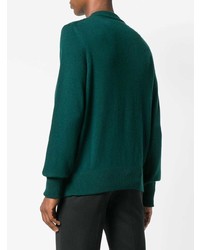 Мужской зеленый свитер с круглым вырезом от Namacheko