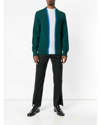 Мужской зеленый свитер с круглым вырезом от Namacheko