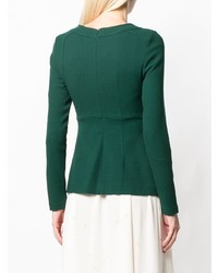 Женский зеленый свитер с круглым вырезом от P.A.R.O.S.H.