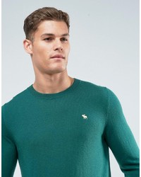Мужской зеленый свитер с круглым вырезом от Abercrombie & Fitch
