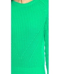 Женский зеленый свитер с круглым вырезом от 525 America