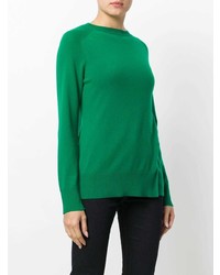 Женский зеленый свитер с круглым вырезом от Tomas Maier