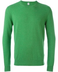 Мужской зеленый свитер с круглым вырезом от Eleventy