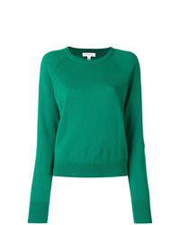 Женский зеленый свитер с круглым вырезом от Equipment