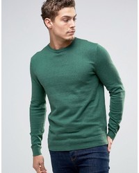 Мужской зеленый свитер с круглым вырезом от Esprit
