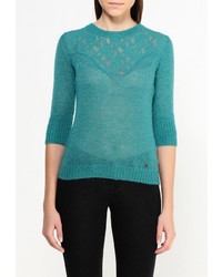 Женский зеленый свитер с круглым вырезом от Gas