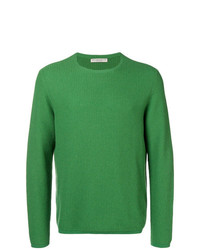 Мужской зеленый свитер с круглым вырезом от Holland & Holland
