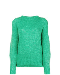 Женский зеленый свитер с круглым вырезом от Isabel Marant Etoile
