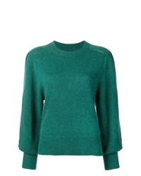 Женский зеленый свитер с круглым вырезом от Isabel Marant