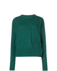 Женский зеленый свитер с круглым вырезом от Isabel Marant