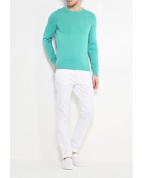 Мужской зеленый свитер с круглым вырезом от Lacoste