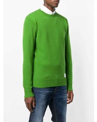 Мужской зеленый свитер с круглым вырезом от Department 5