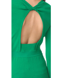 Женский зеленый свитер с круглым вырезом от Rochas